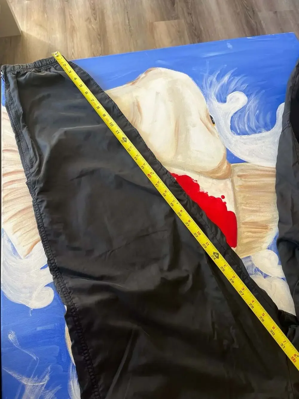 Vintage Nike Nylon Track Pants Black with Embroidered Mini Swoosh